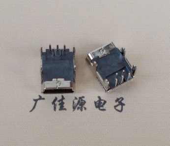 深圳Mini usb 5p接口,迷你B型母座,四脚DIP插板,连接器