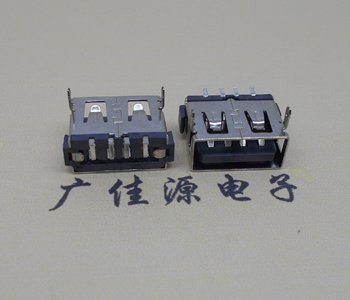 深圳USB短体母座.超薄5.9H胶芯.移动电源接口