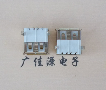 深圳usb AF90度插座14.0mm耐高温LCP半包胶芯