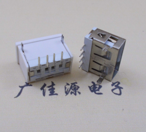 深圳短体USB母座AF11.5长6.0H单直边加护套