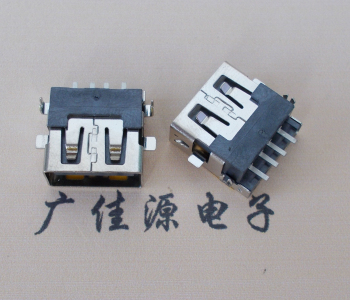 深圳 USB母座 贴片沉板3.5/4.9 直口/卷口铜壳/铁壳
