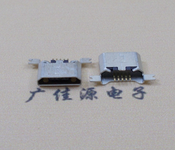 深圳MK USB B Type 沉板0.9母座后两脚SMT口不卷边