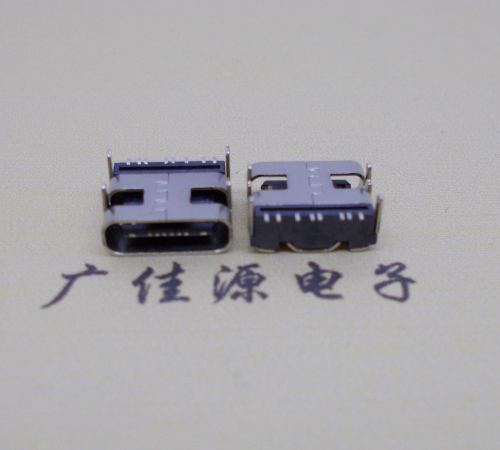 深圳Type-C8P母座卧式四脚插板连接器