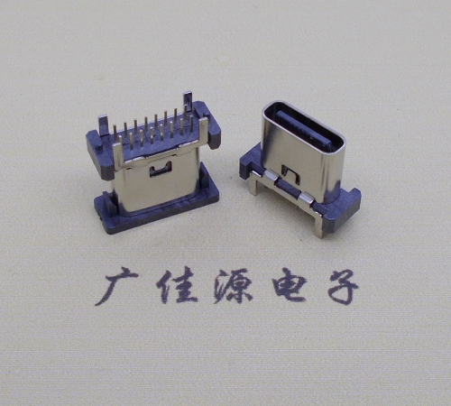 深圳立式插板type-c16p母座长H=8.8mm