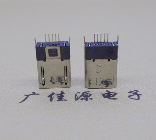 深圳micro-迈克 插座 固定两脚鱼叉夹板1.0公头连接器