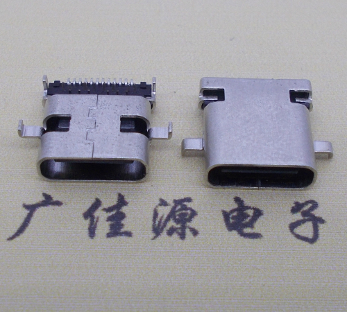 深圳卧式type-c24p母座沉板1.1mm前插后贴连接器