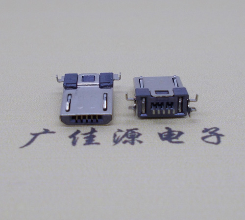 深圳Micro usb焊板式公头贴片SMT款无弹超薄