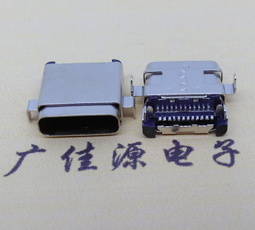 深圳板上型type-c24p母座 卧式type-c母座连接器
