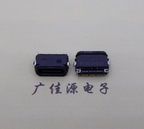 深圳卧式type-c24p母座沉板0.4mm防水等级：IPX8