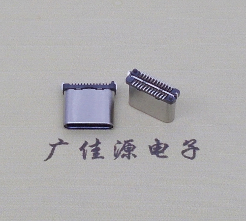 深圳USB TYPE-C接口短体24P公头立式贴板高度H=8.0mm 高速数据传输快充电款