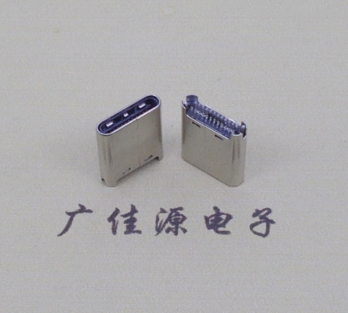 深圳TYPE-C公头24P夹0.7mm厚度PCB板 外壳铆压和拉伸两种款式 可高数据传输和快速充电音频等功能