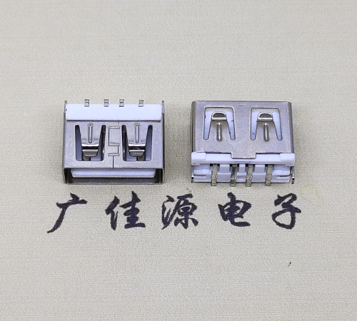 深圳usbA母立贴10.0mm短体 DIP立插式连接器接口