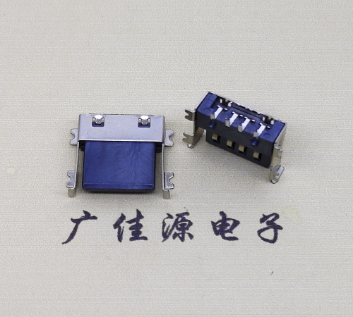 深圳薄胶芯母座 USB2.0卧式贴板A母10.0短体尺寸